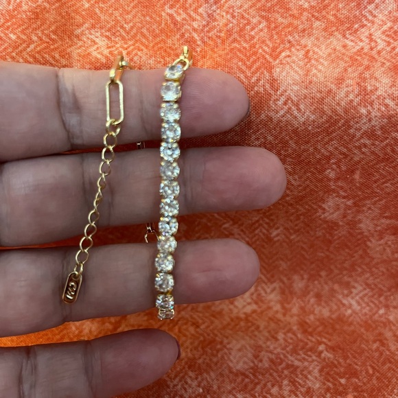 Dazzling Moissanite Tennis Choker w/ Heart Pendant, Earrings and Bracelet - Picture 7 of 7